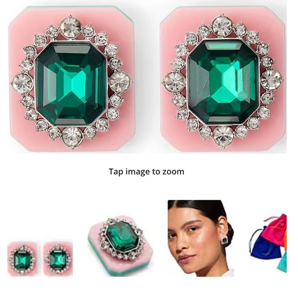 Kurt Geiger Jewelry - Kurt Geiger London
Stone Gem Resin Statement Stud Earrings